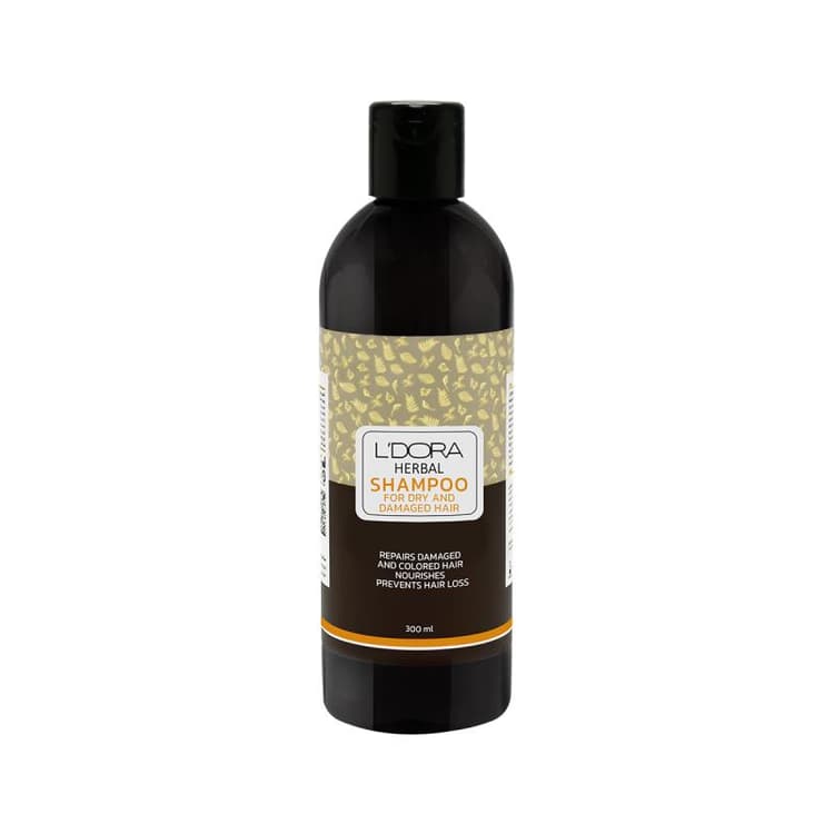 شامپو گیاهی مناسب موهای خشک و آسیب دیده لدورا هربال 300ml